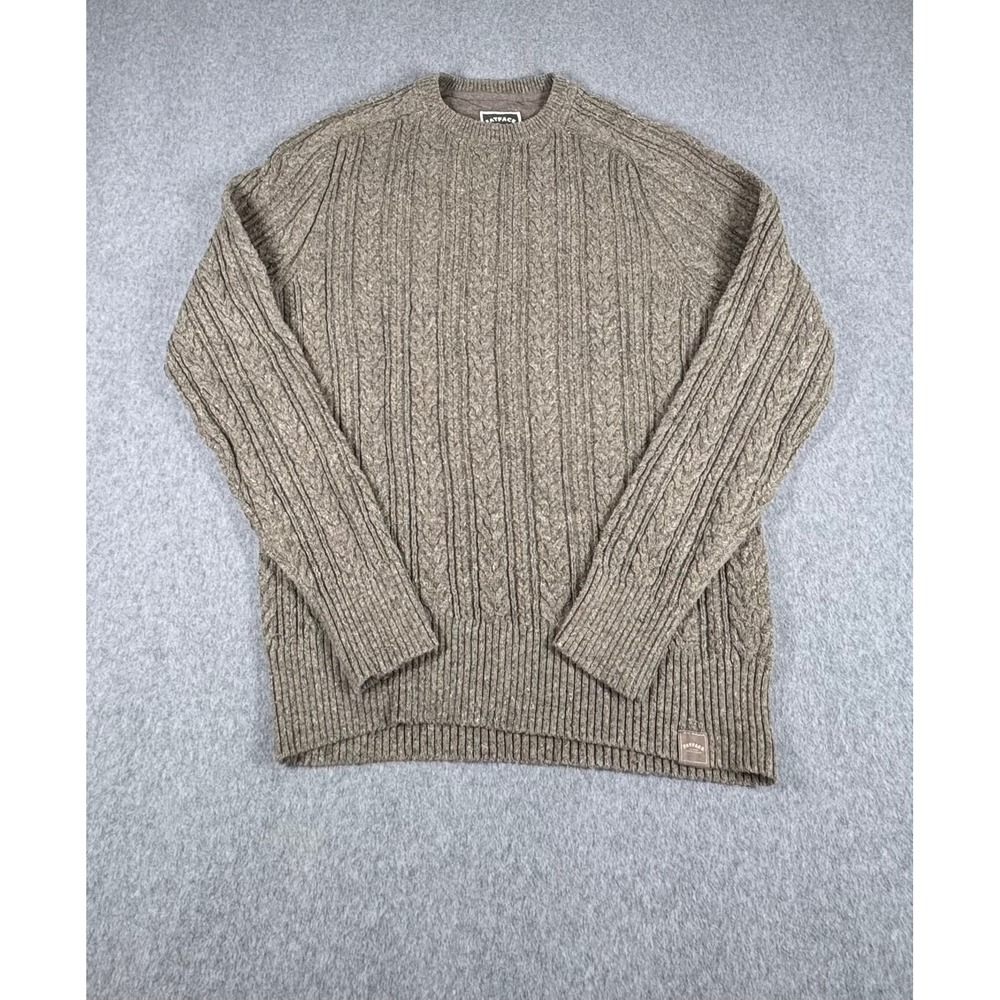 Fat Face Cozy‎ Knit Crewneck Sweater Brown  Medium UK Brand Long Sleeve